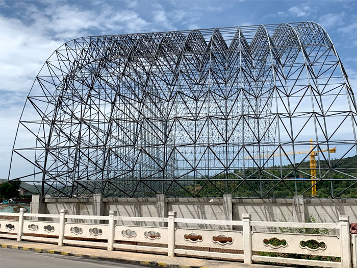 孝义山寨矿储煤棚网架
